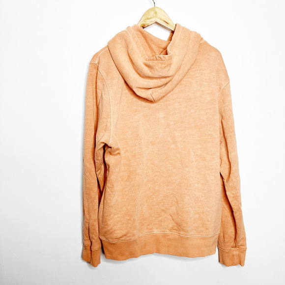 OUTERKNOWN Sur Snap Hoodie Grapefruit orange hemp cotton womens l LARGE - Picture 6 of 9